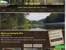 Tablet Screenshot of caddocanoe.com